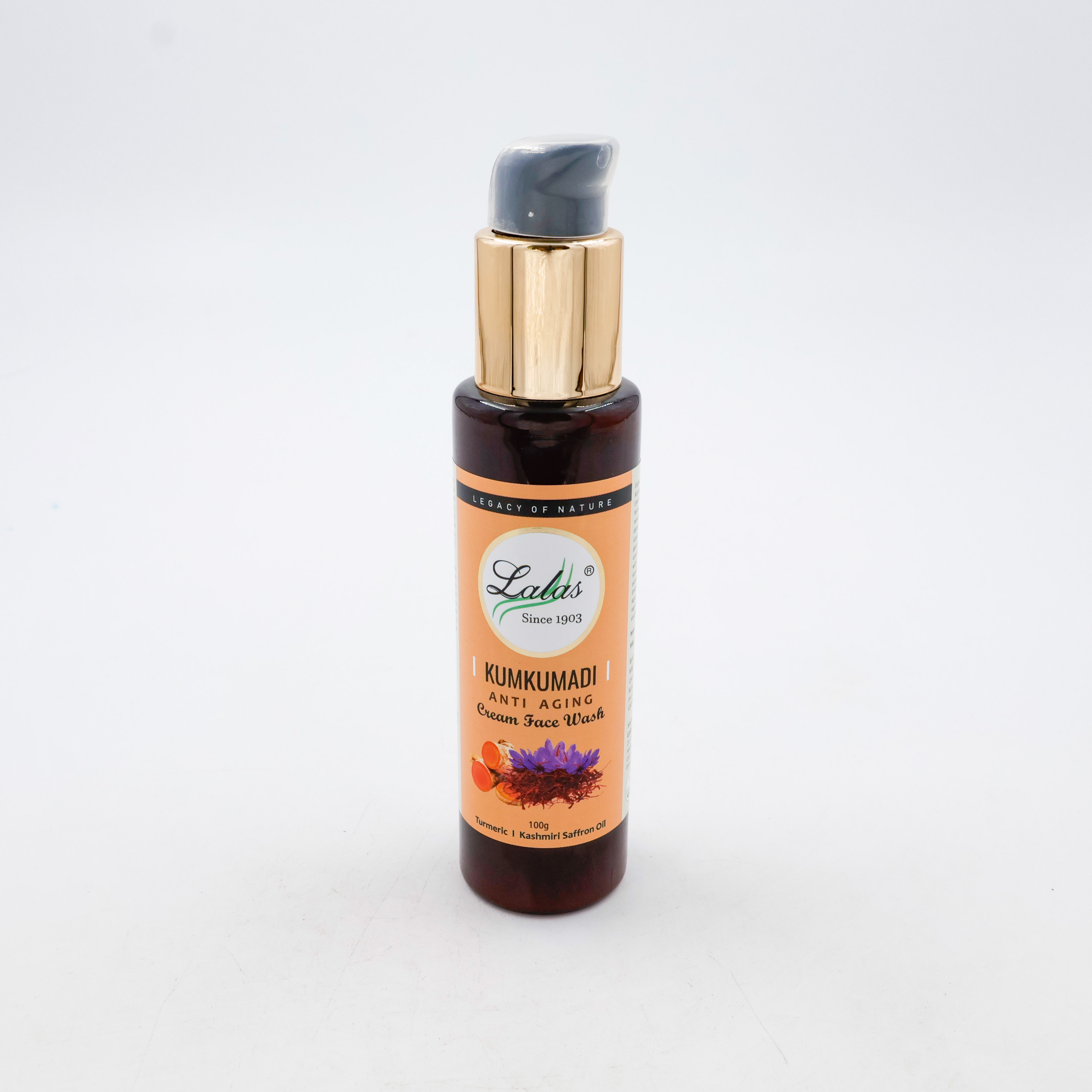 Lalas Kumkumadi Anti Aging Cream Face Wash 100 g